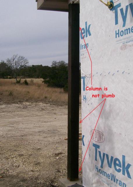 Cedar column Cedar column