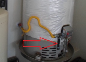 Drip Leg- Sediment Trap installed at gas water heater