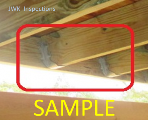 JWK Inspections Deck Joist Hangers