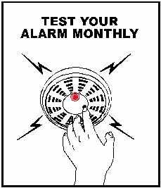 Test Smoke Detector Monthly