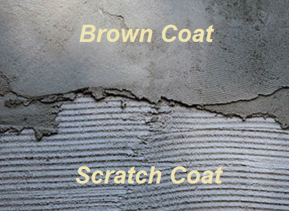 Stucco Scratch Coat Brown Coat