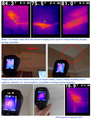 San Antonio JWK Inspections Thermal Imaging Ceilings missing insulation Home & Commercial