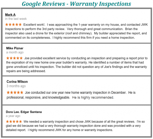 San Antonio New Home Warranty Inspections JWK Inspections