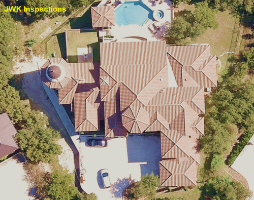 Drone Tile Roof JWK Inspections San Antonio