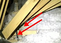 JWK Inspections Missing attic insulation