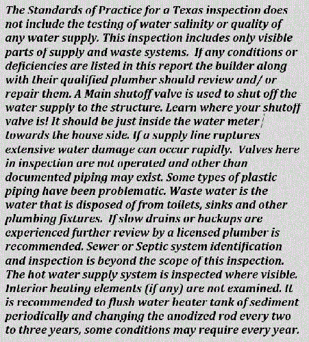 JWK Inspections San Antonio Texas plumbing