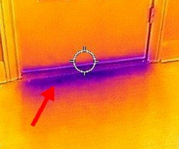 Thermal Imaging Door Leak JWK Inspectinns San Antonio