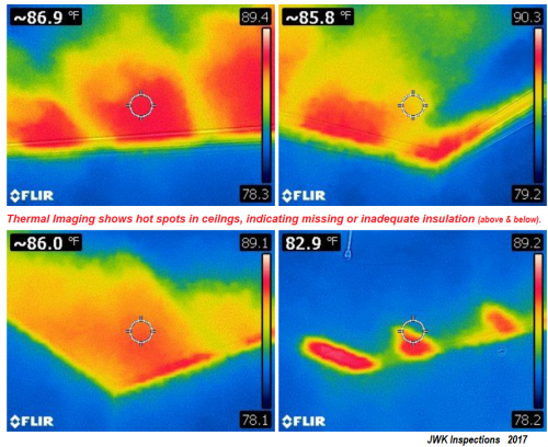 JWK Inspections Thermal Imaging Ceiling Insulation